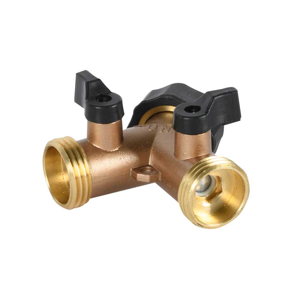 Raccord de tuyau d'arrosage à 2 voies