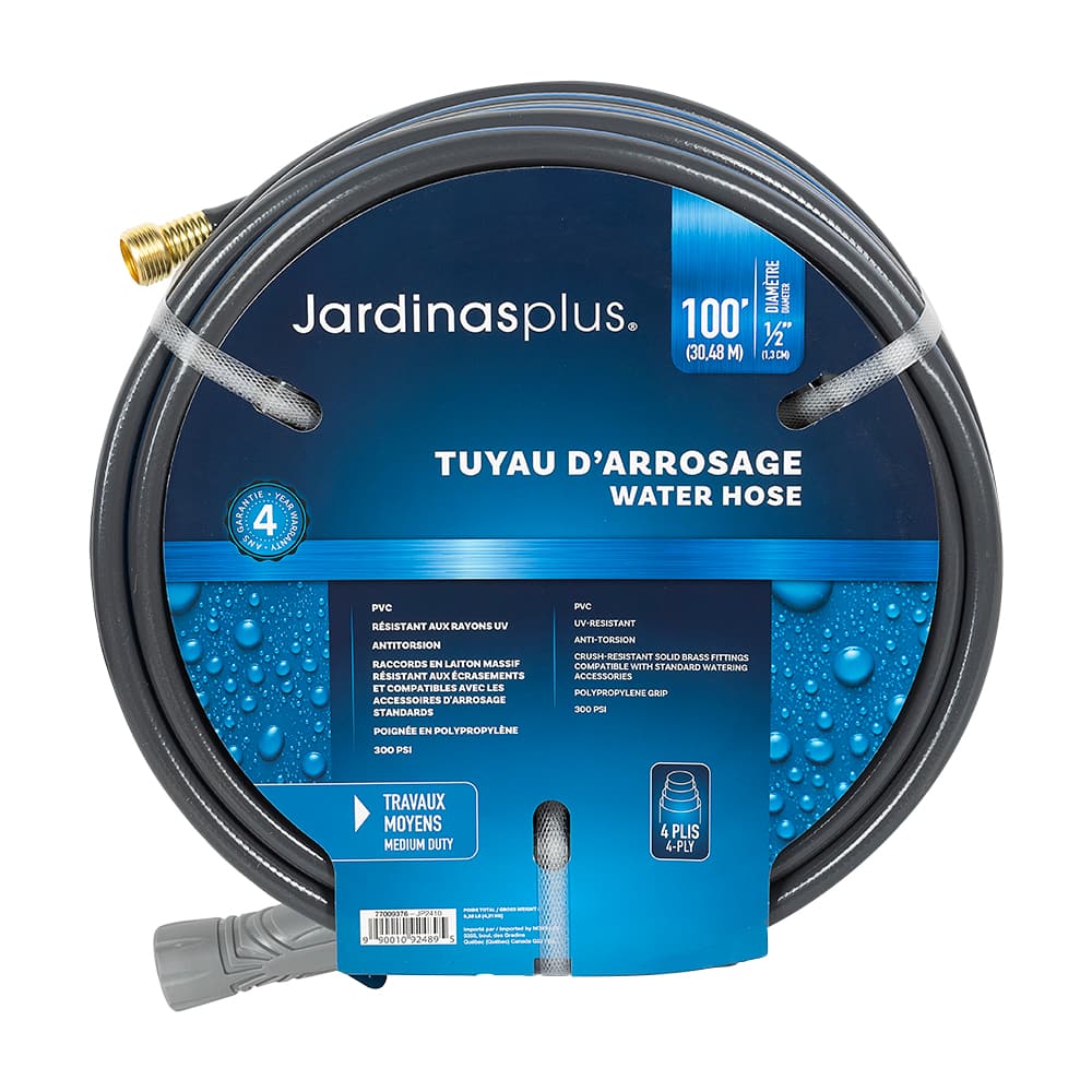 Tuyau d'arrosage 1/2&nbsp;po&nbsp;x&nbsp;100&nbsp;pi