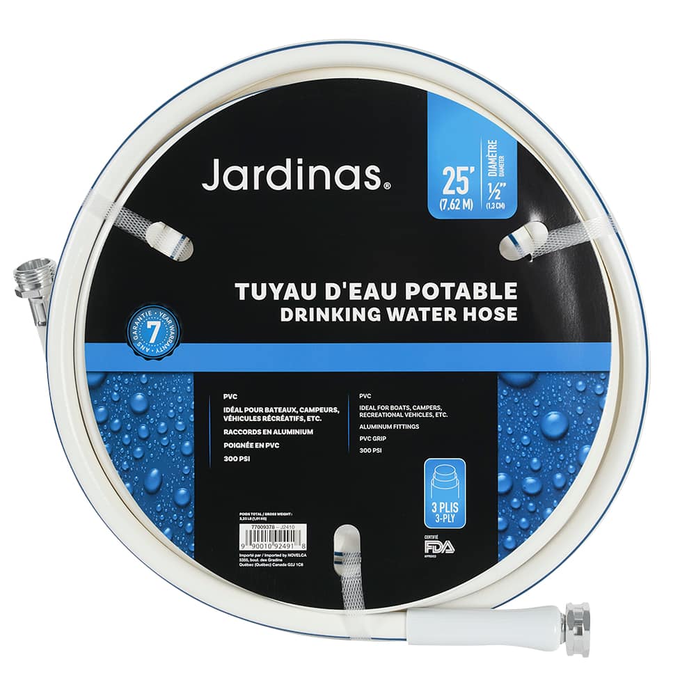 Tuyau d'eau potable 25 pi