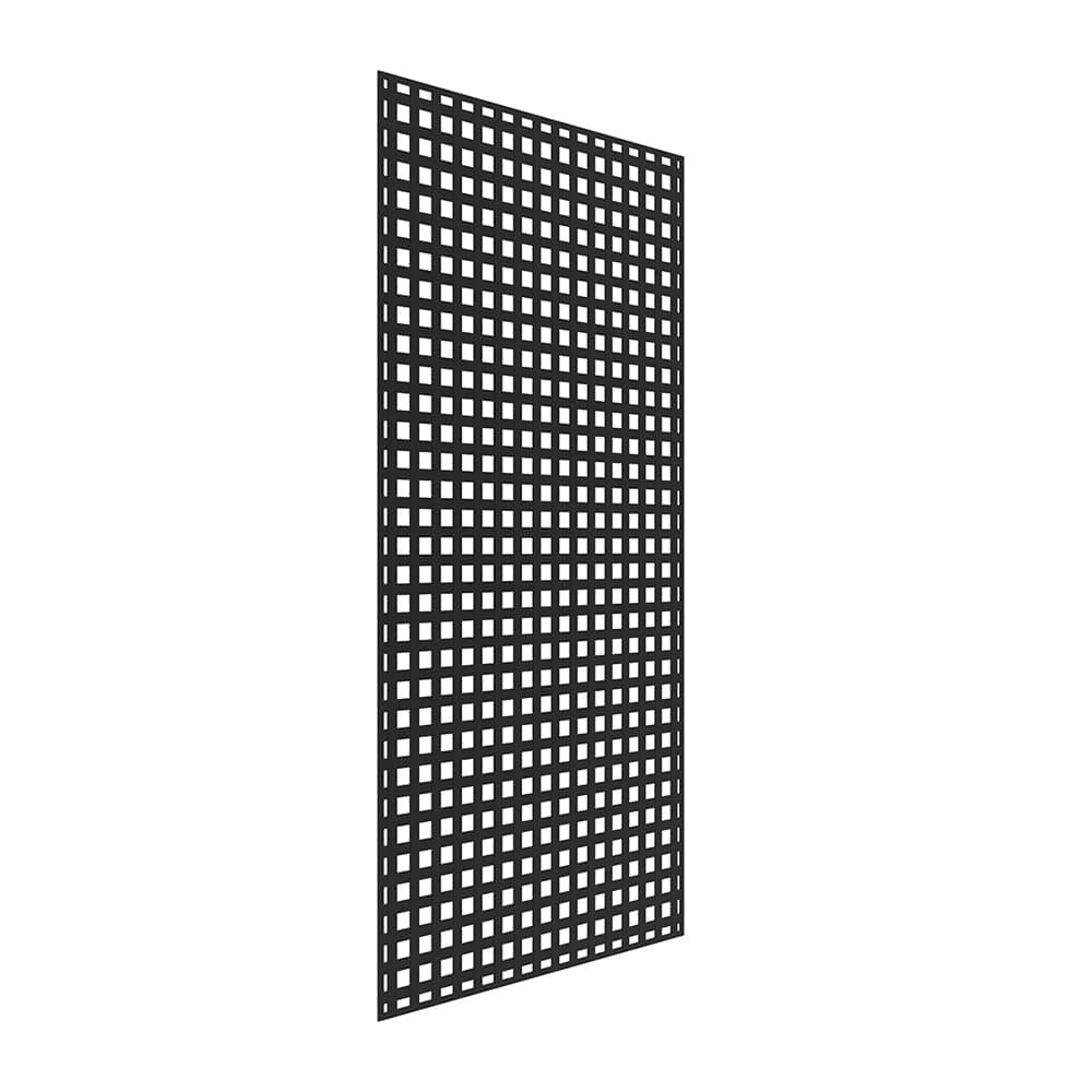 Treillis décoratif en PVC noir 4 pi x 8 pi