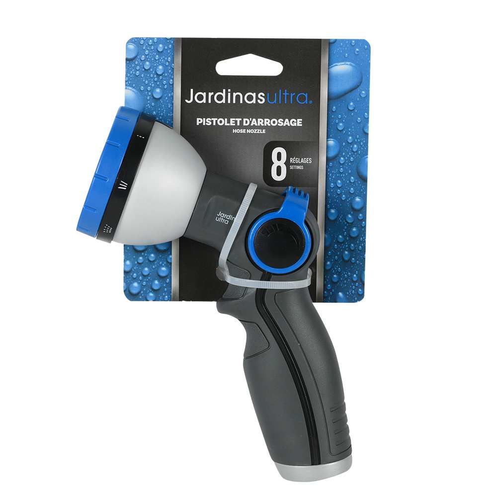 Pistolet d'arrosage à 8 réglages