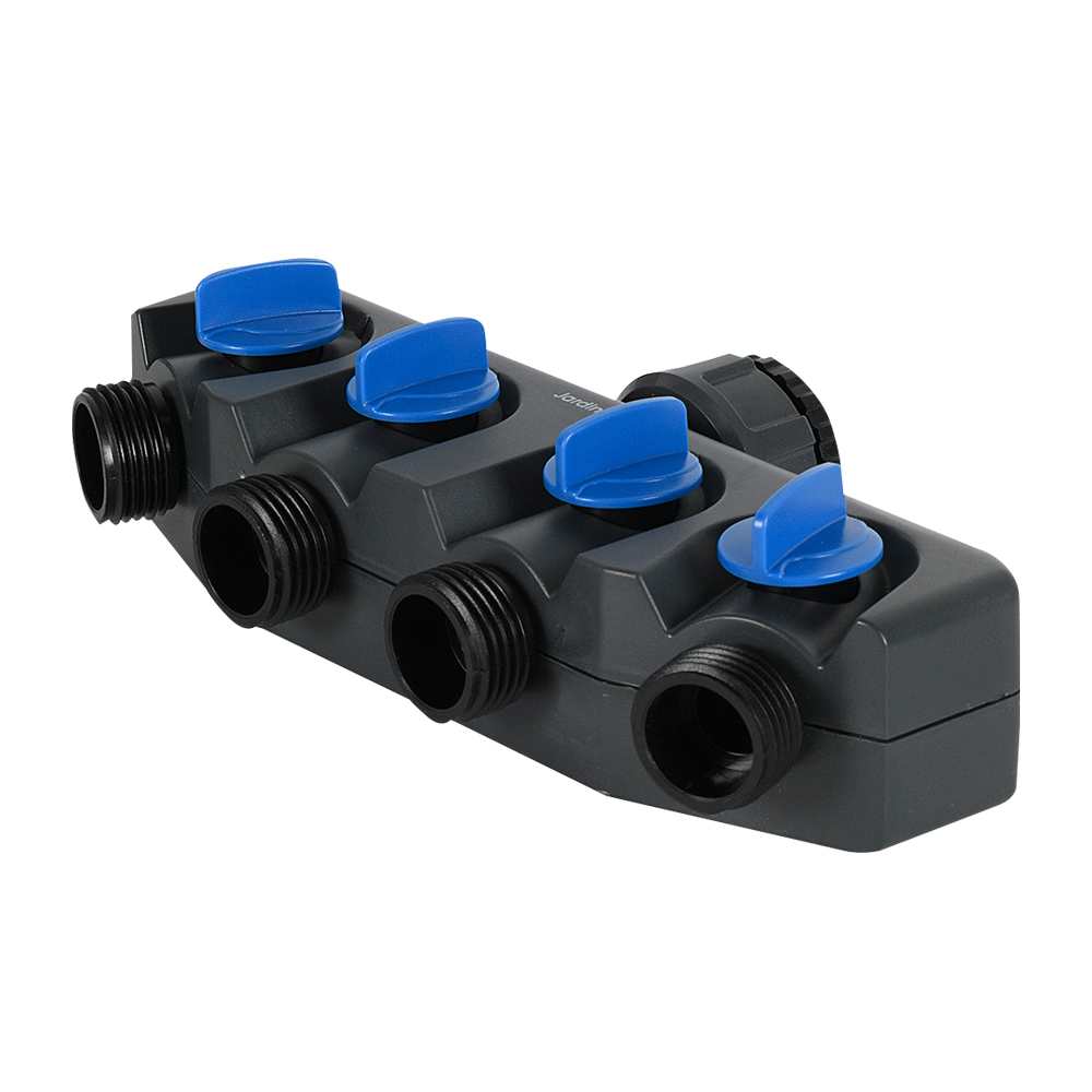 Raccord de tuyau d'arrosage à 4 voies