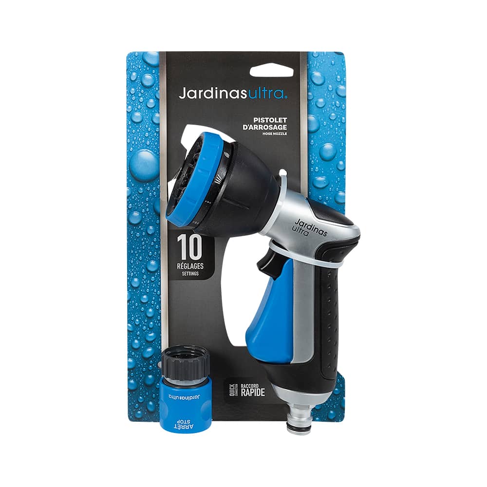 Pistolet d'arrosage à 10 réglages