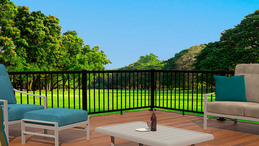 Rampe en aluminium Pillar noire 48&nbsp;po&nbsp;x&nbsp;36&nbsp;po