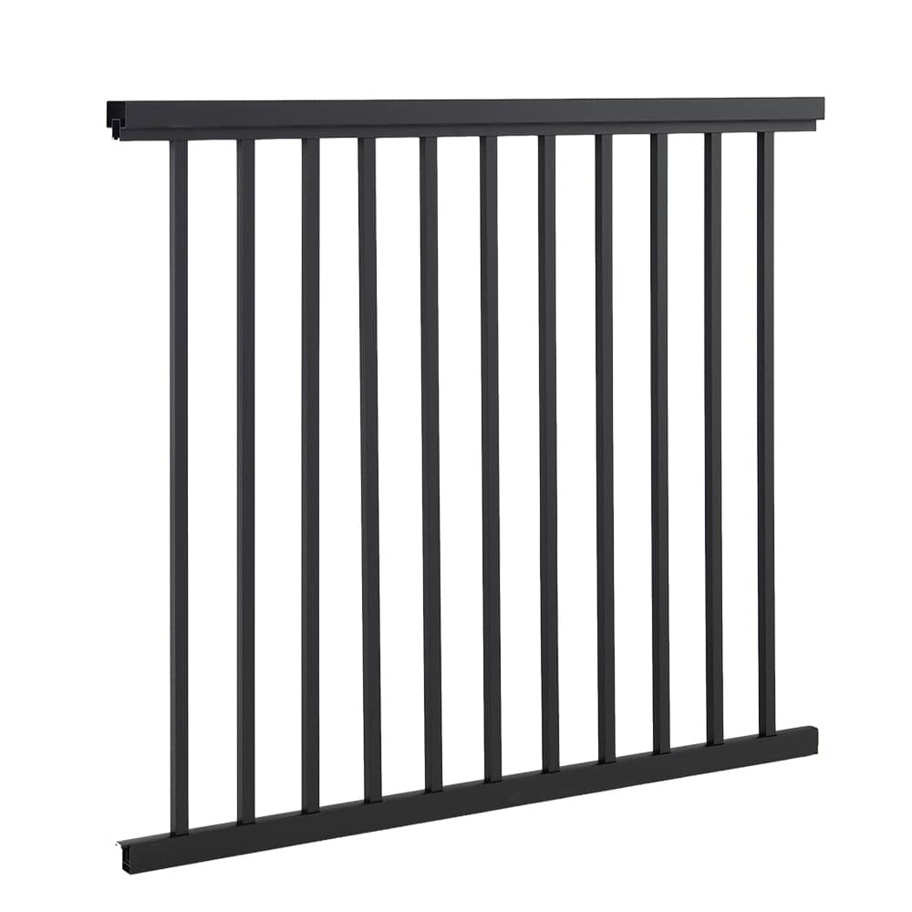 Pillar Aluminum Railing Black 60&nbsp;in.&nbsp;x&nbsp;36&nbsp;in.
