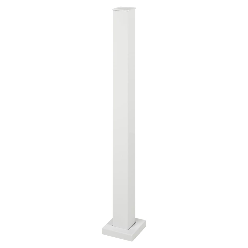 Pillar Aluminum Pool & Stair Mounting Post White 48&nbsp;in. x&nbsp;2 1/2&nbsp;in.