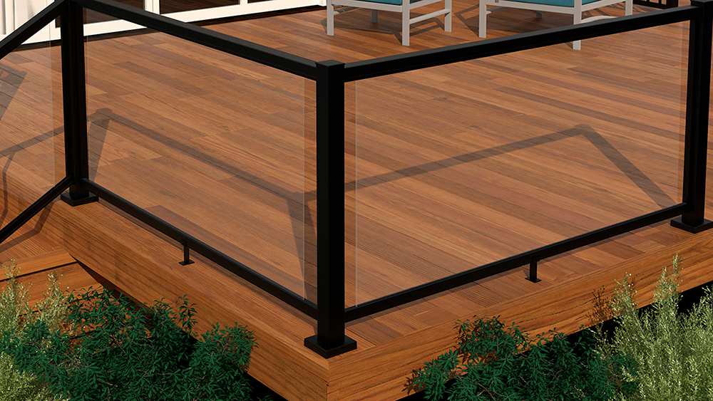 Verre clair SEUL pour rampe en aluminium Pillar 39&nbsp;po&nbsp;x&nbsp;42&nbsp;po