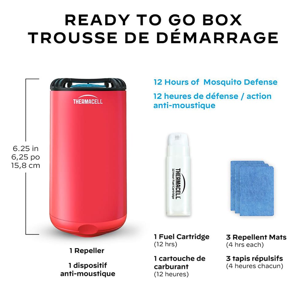 Insectifuge de zone Thermacell pour patio Rouge Fiesta