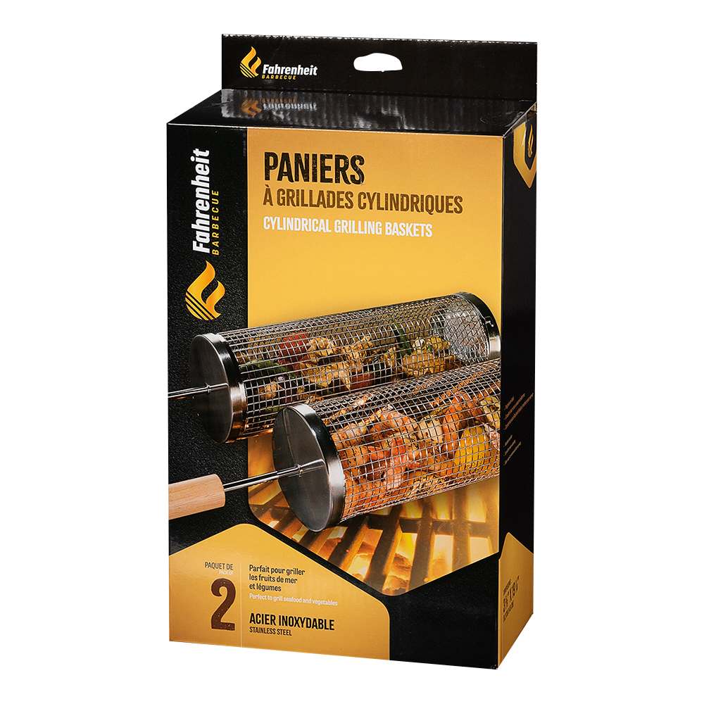 Paniers à grillades cylindriques Pqt/2