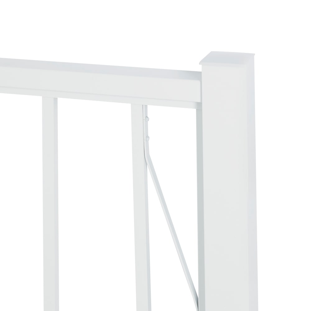 Barrière en aluminium Pillar blanche 42&nbsp;po&nbsp;x&nbsp;36&nbsp;po