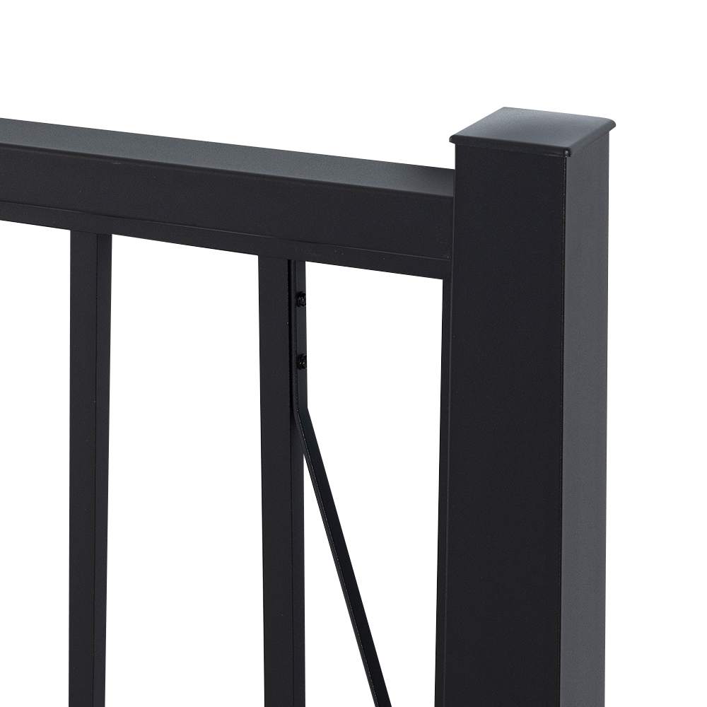 Barrière en aluminium Pillar noire 42&nbsp;po&nbsp;x&nbsp;48&nbsp;po