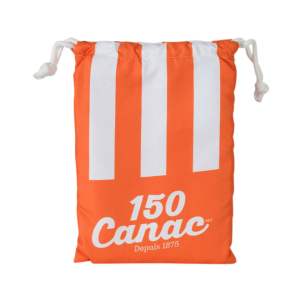 Serviette de plage en microfibre orange 150e Canac