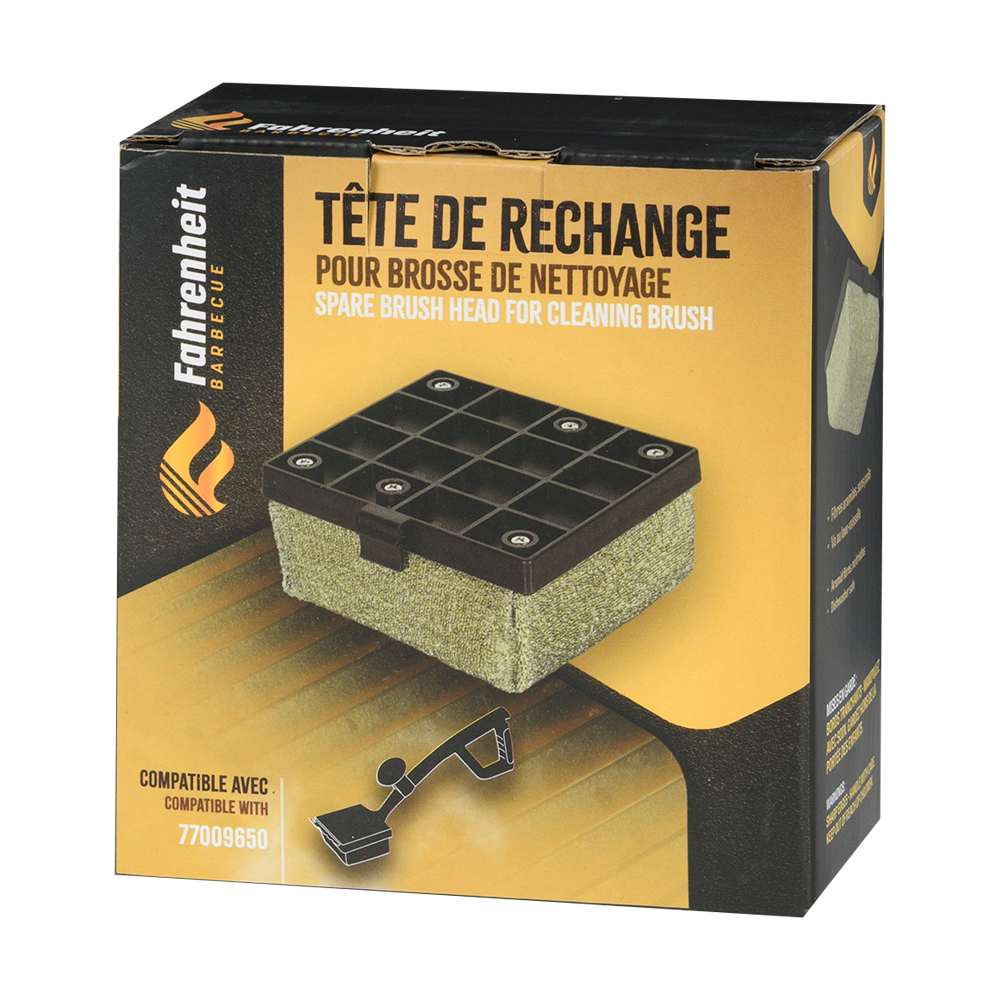 Tête de rechange pour brosse de nettoyage de BBQ