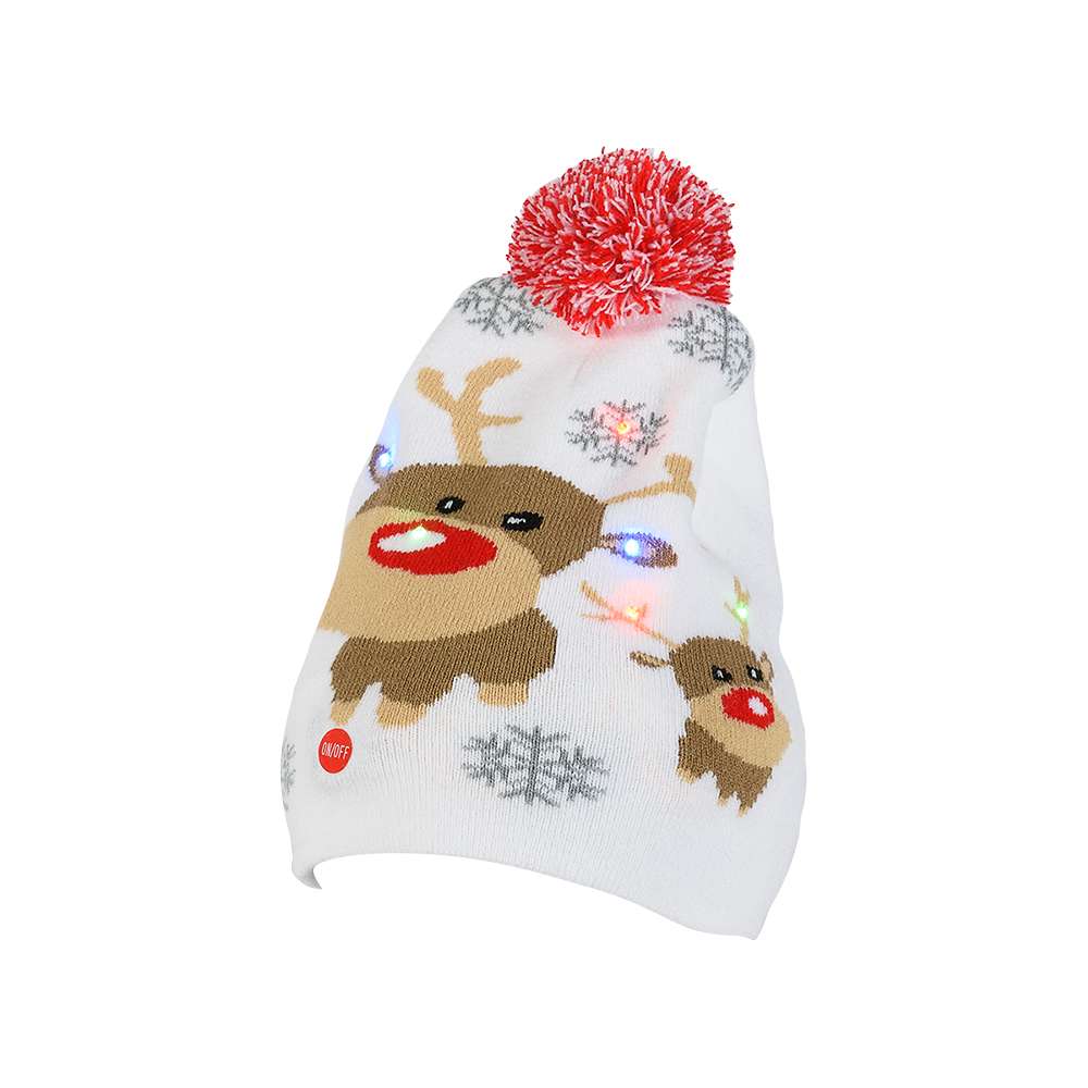 Tuque de Noël lumineuse pour adultes VERTUO