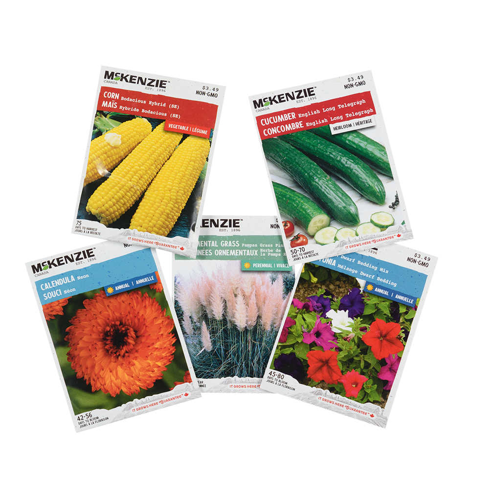 Semences variées McKenzie légumes fruits fleurs