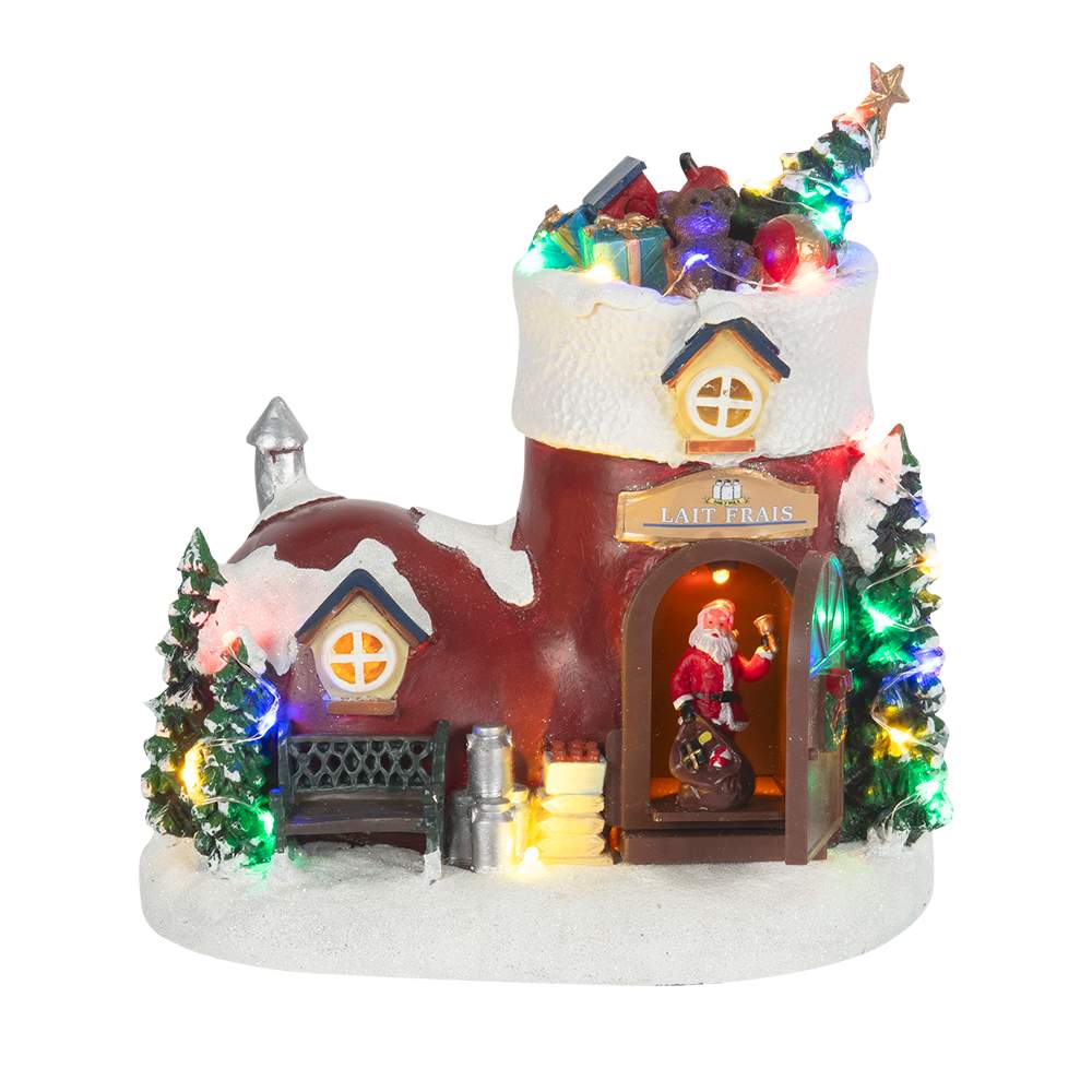Botte du Père Noël musicale illuminée VERTUO