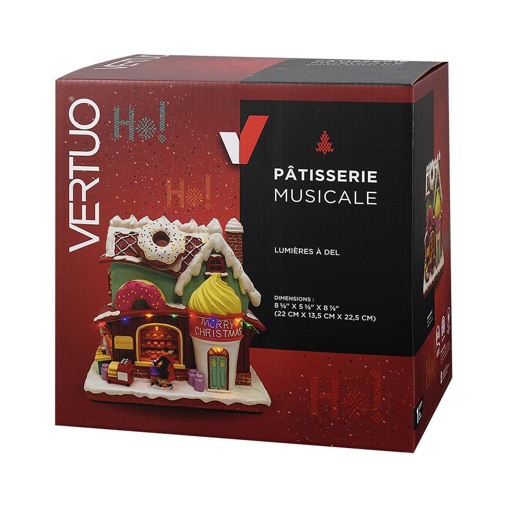 Pâtisserie musicale illuminée VERTUO