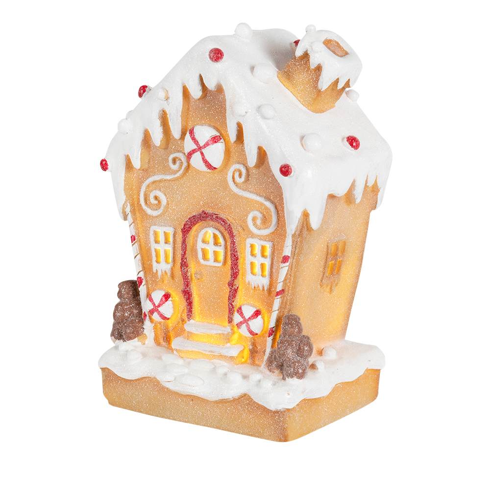 Maison pain d'épices et bonbons illuminée VERTUO