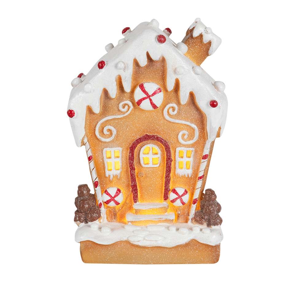 Maison pain d'épices et bonbons illuminée VERTUO