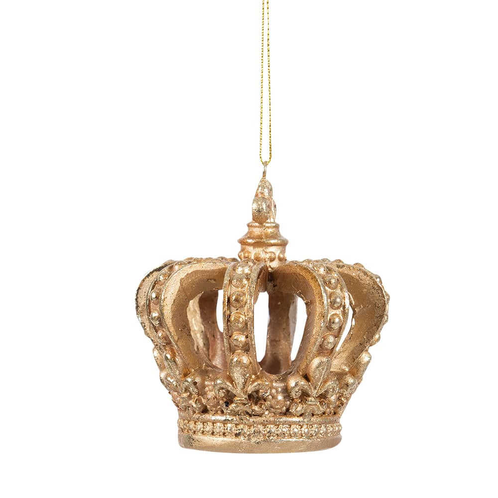 Ornement couronne dorée 3 po VERTUO