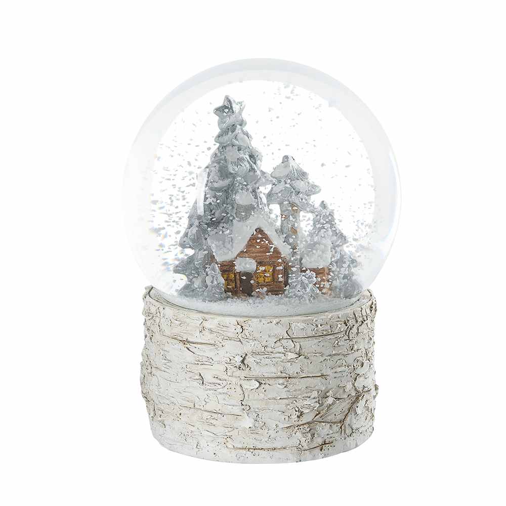 Boule de neige chalet en hiver VERTUO