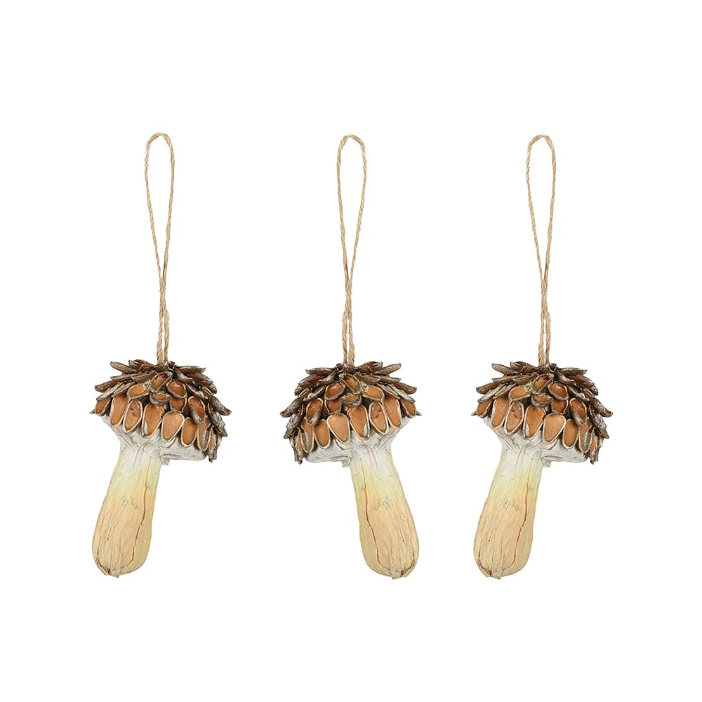 Ornements champignon 4 po Pqt/3 VERTUO