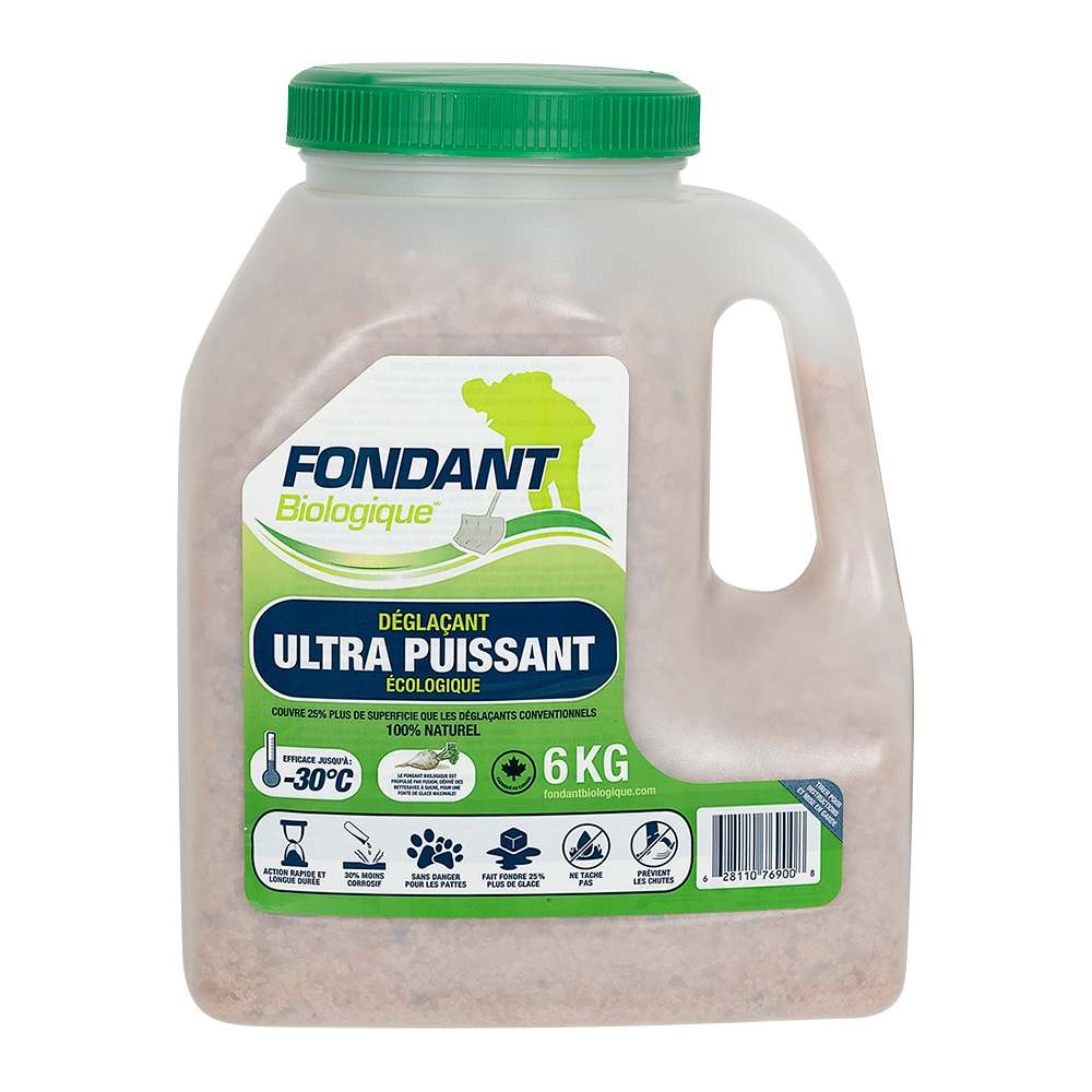Déglaçant biologique pour le béton -30°C, 6&nbsp;kg