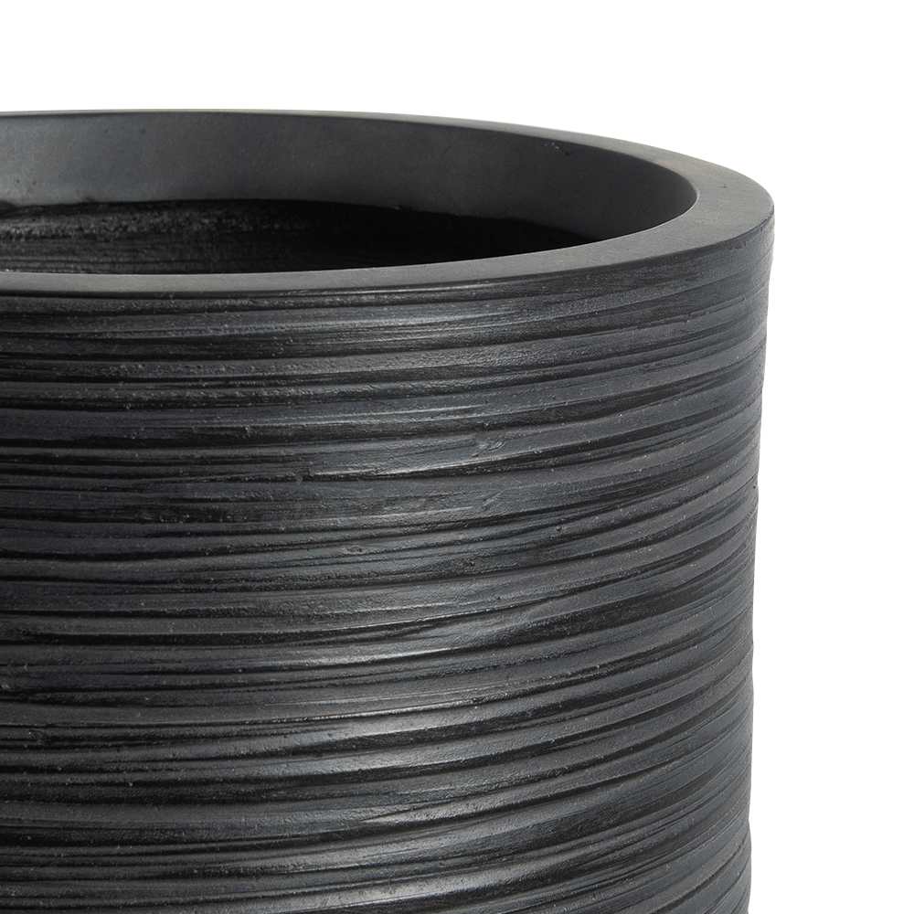 Cache-pot sur pieds noir&nbsp;antique 9&nbsp;1/2&nbsp;po VERTUO