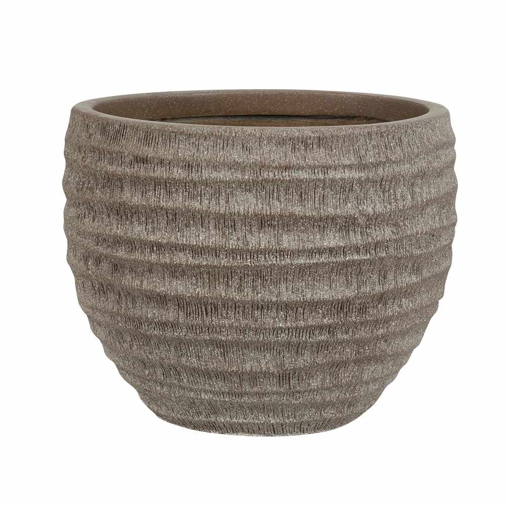 Cache-pot effet bambou brun 14&nbsp;5/8&nbsp;po VERTUO