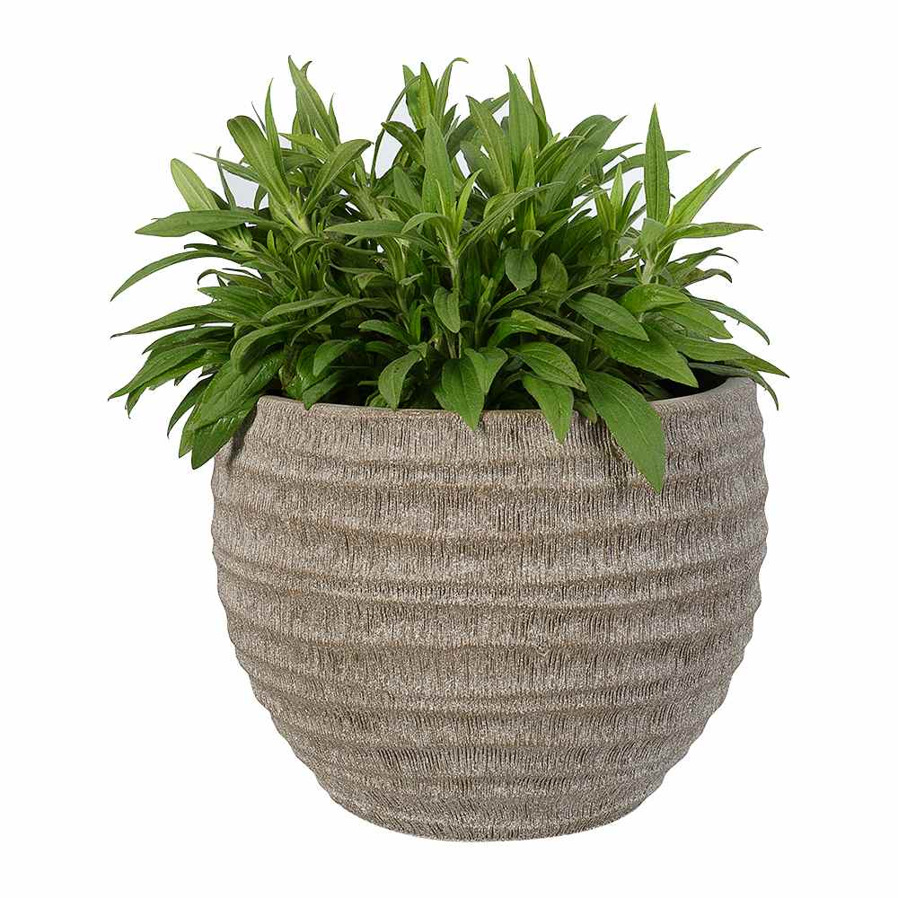 VERTUO Bamboo Effect Pot Cover 14&nbsp;5/8 in. Brown