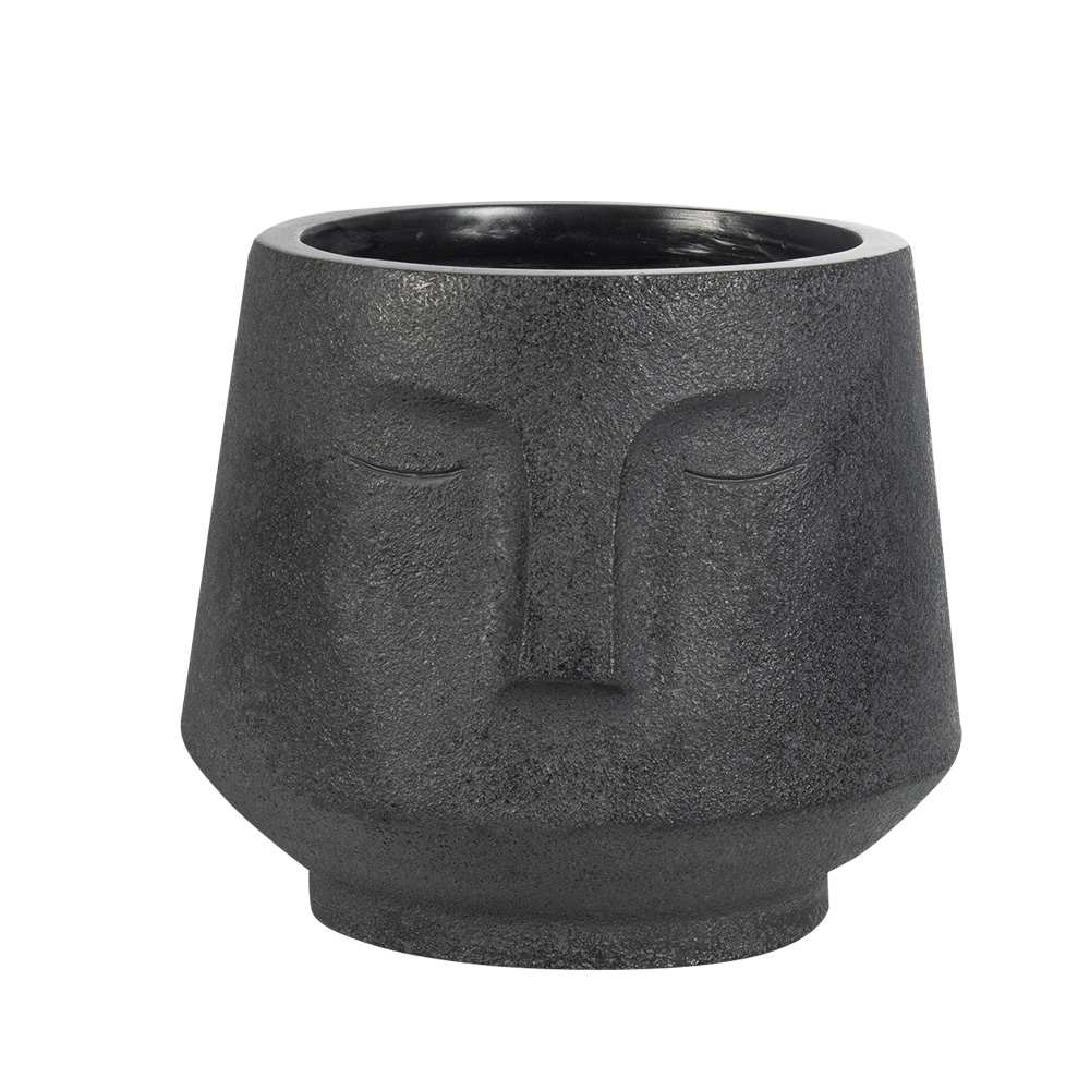 Cache-pot visage noir 9 1/2 po VERTUO