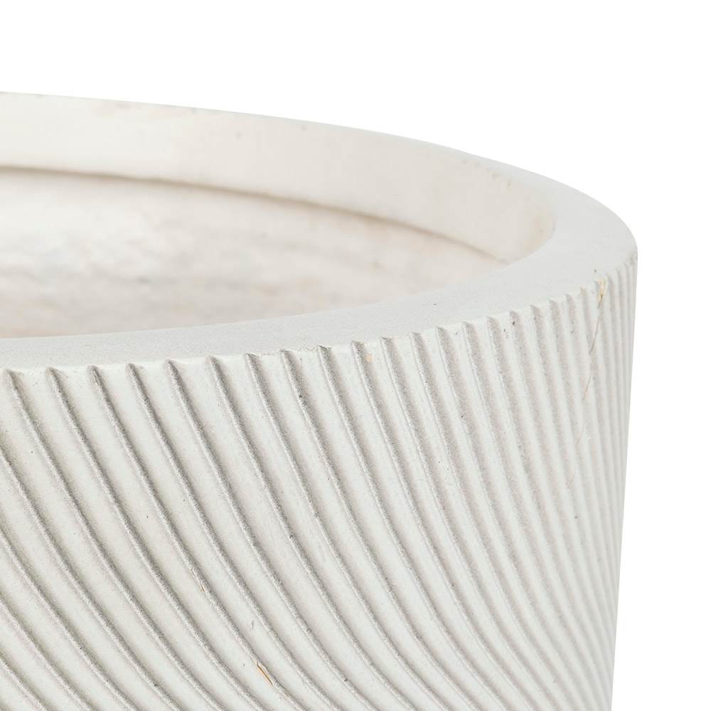 VERTUO Curved Lines Flower Pot 11&nbsp;3/4&nbsp;in White