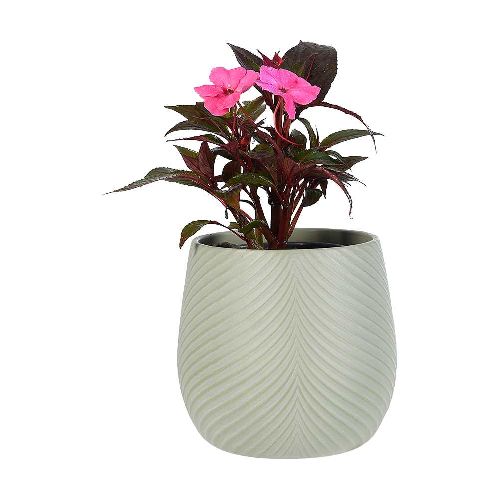 VERTUO Leaf Pot Cover 7 in. Sage