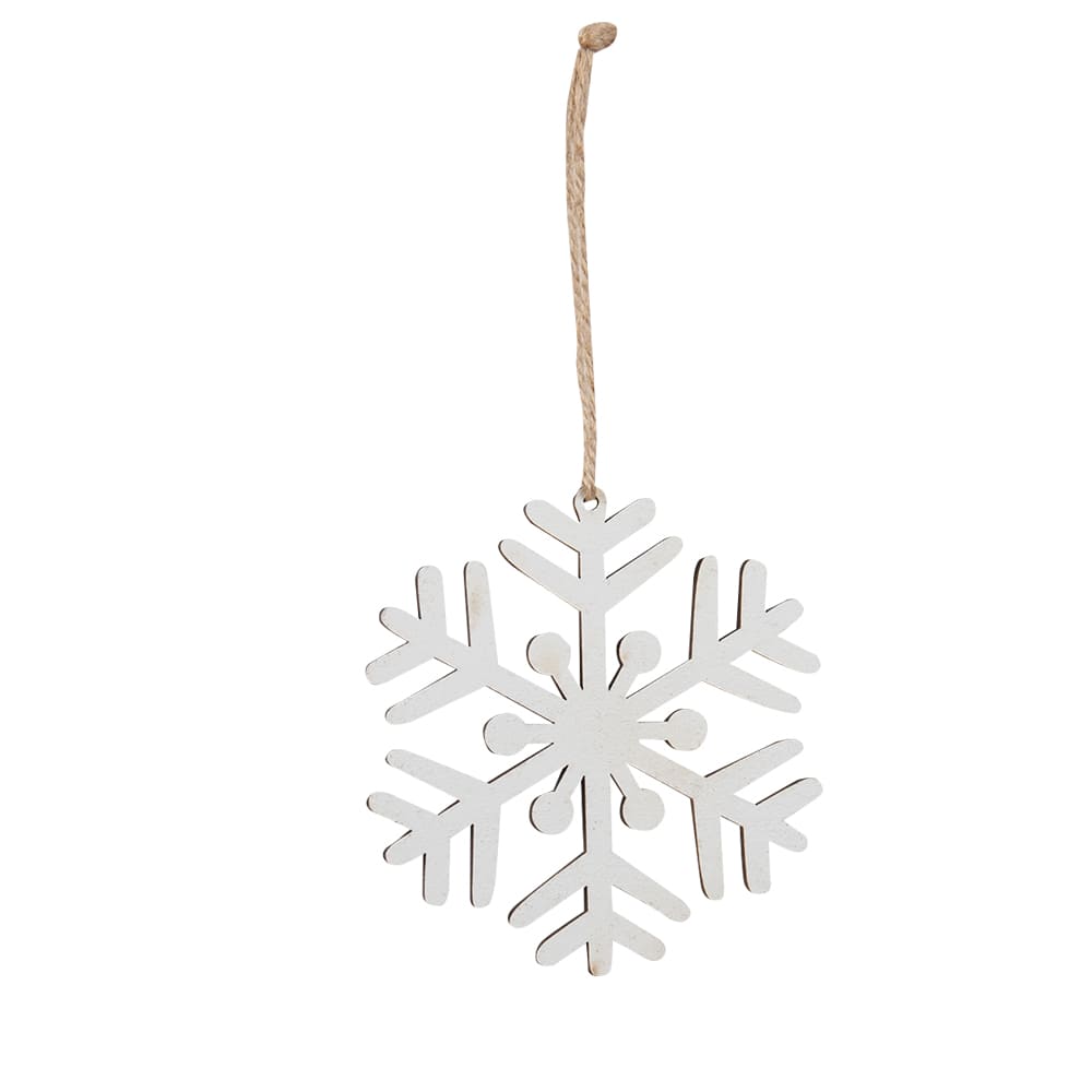 Ornement flocon blanc VERTUO