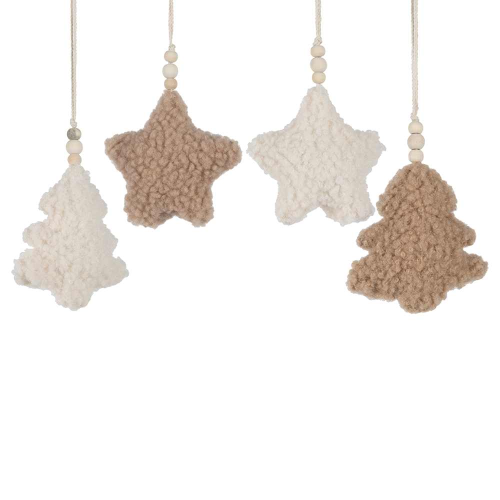 Ornements sapins et étoiles Ens/4 VERTUO