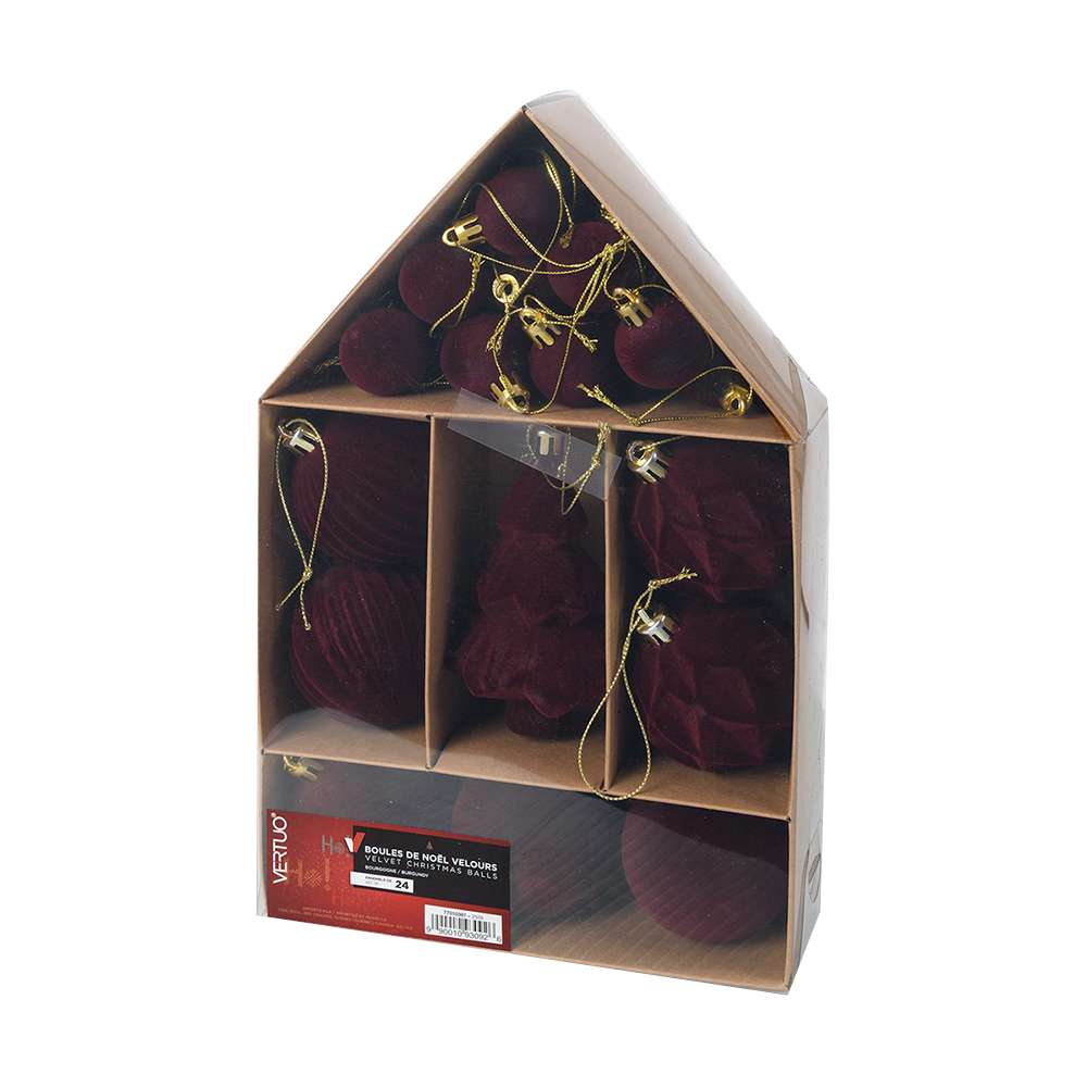 Boules de Noël Ens/24 VERTUO
