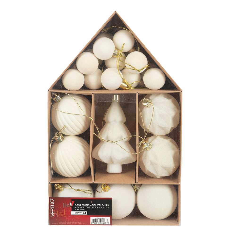 Boules de Noël Ens/24 VERTUO