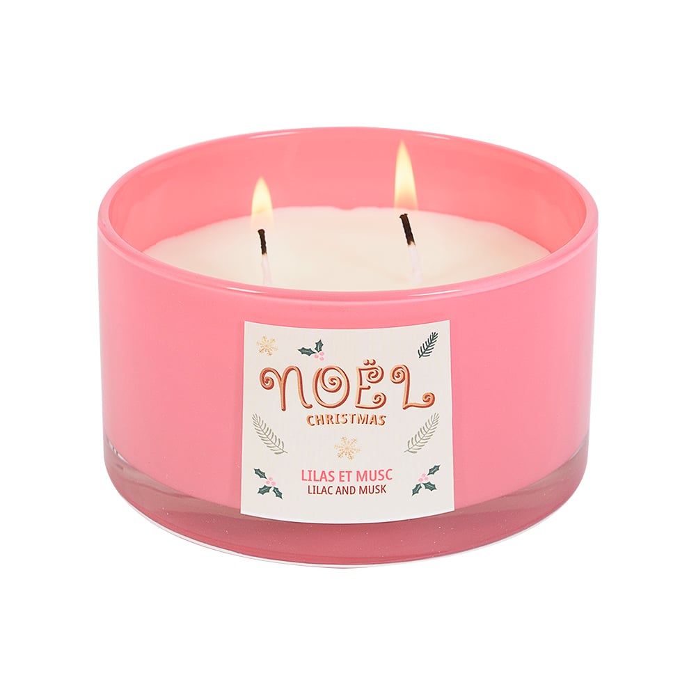 Bougie parfumée lilas et musc 180 g