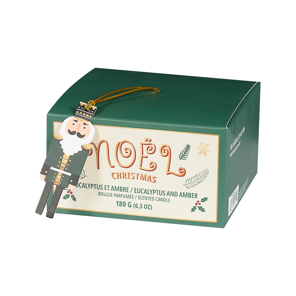 Bougie parfumée eucalyptus et ambre 180 g