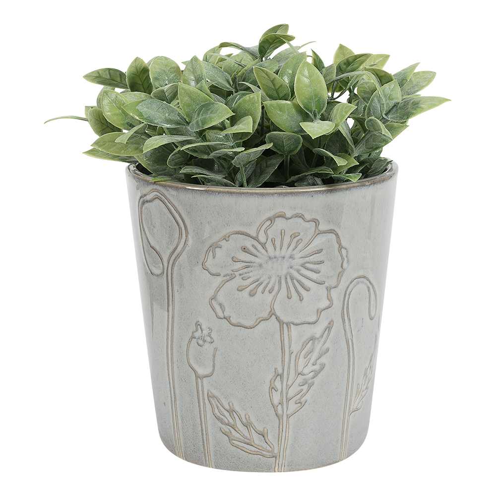 Cache-pot fleur taupe 5 po VERTUO