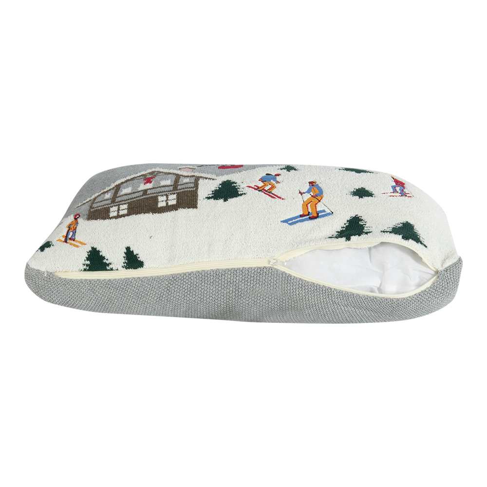 Coussin ski Alpes françaises 11 3/4 po x 19 5/8&nbsp;po VERTUO