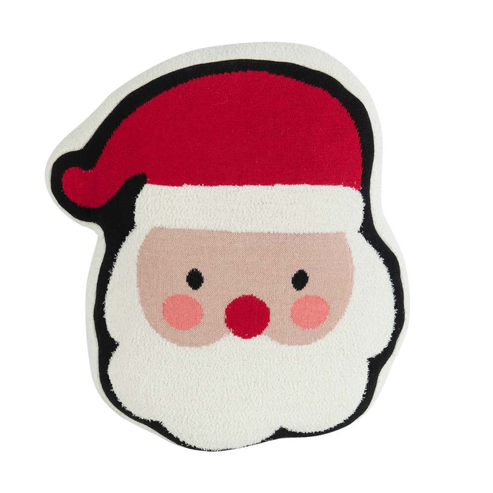Coussin visage Père Noël 11 3/4 po x 19 5/8&nbsp;po VERTUO
