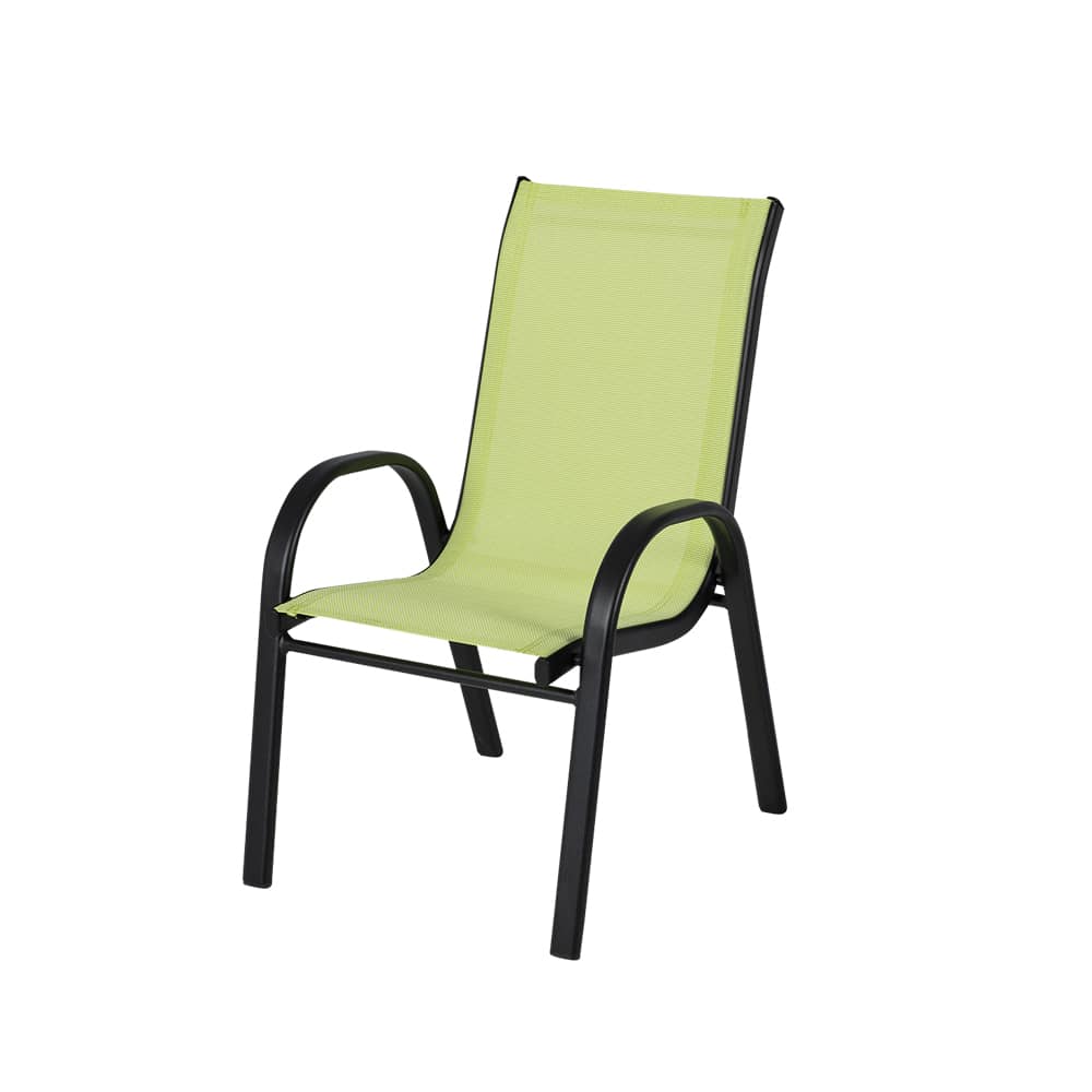 VERTUO Green Steel Kids Patio Chair