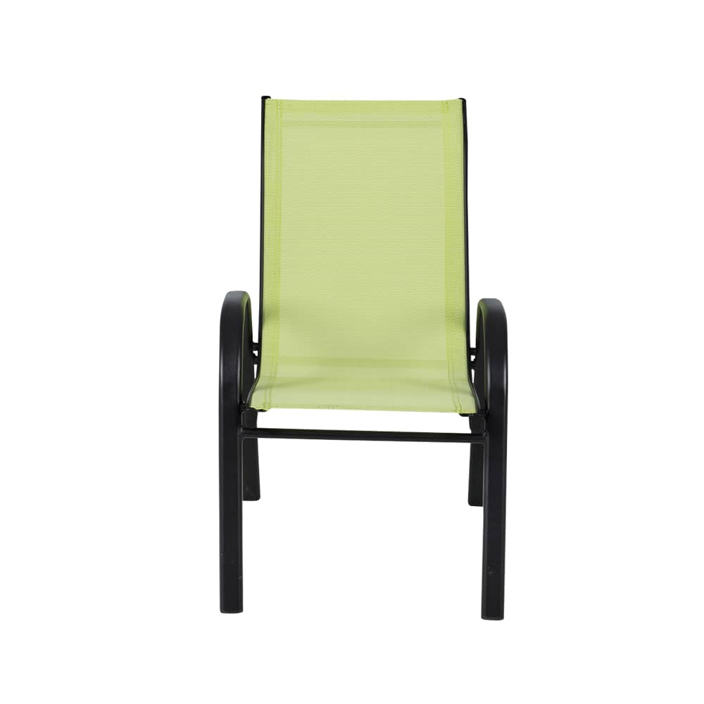 VERTUO Green Steel Kids Patio Chair