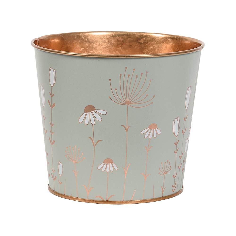 Cache-pot métallique Sauge 6&nbsp;7/8&nbsp;po VERTUO