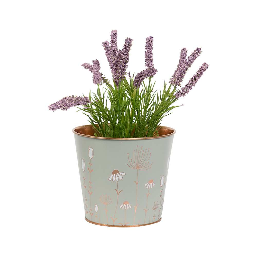 VERTUO Metallic Pot Cover Sage 5&nbsp;1/8&nbsp;in