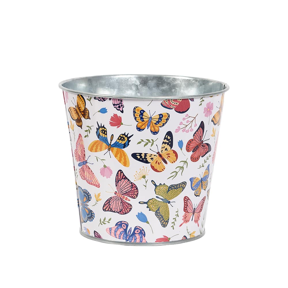 Cache-pot métallique Papillons 5&nbsp;1/8&nbsp;po VERTUO