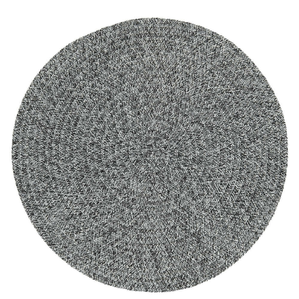 VERTUO Round Placemat Textured Black 15 in.