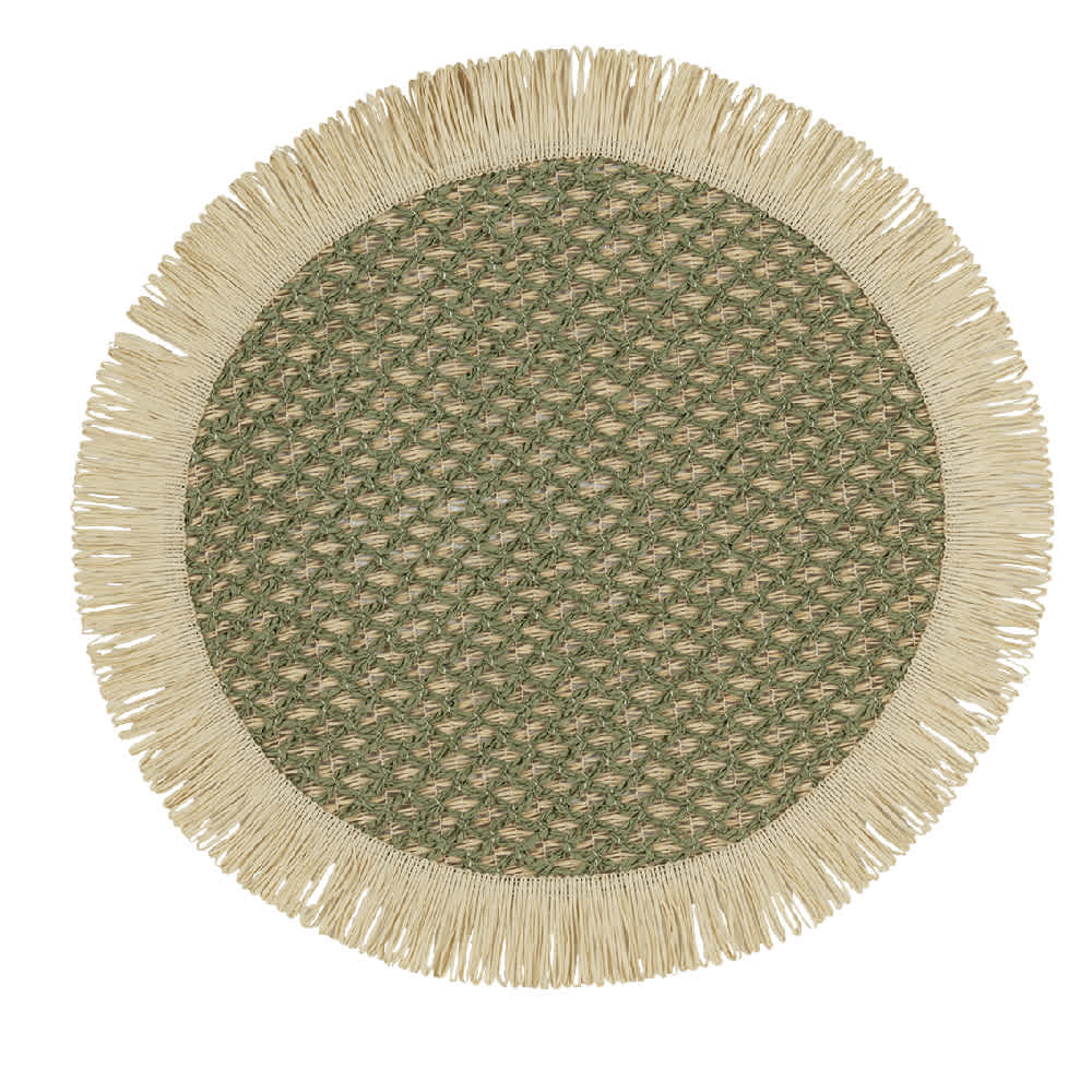 VERTUO Round Placemat Beige 15 in.