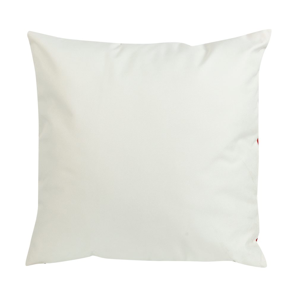 Coussin de patio Rouge et blanc 17 3/4 po x 17 3/4 po VERTUO